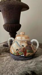 Japans suikerpotje van eggshell porselein., Antiek en Kunst, Antiek | Servies los, Ophalen of Verzenden