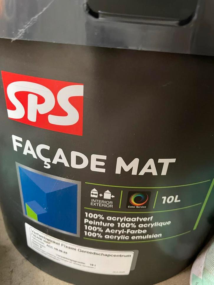 10 Liter Facade Verf - H9.09.69, Doe-het-zelf en Verbouw, Verf, Beits en Lak, Nieuw, Verf, 10 tot 15 liter, Overige kleuren, Ophalen