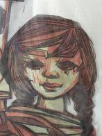 Jaren 70 litho van R. Cox, Minder dan 50 cm, Gebruikt, Ophalen of Verzenden, Print