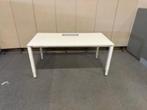 Bureau met knop, stopcontact en kabelgoot 180x90xH62-84,60st, Huis en Inrichting, Bureaus, Verzenden, In hoogte verstelbaar, Gebruikt