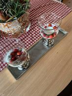 Plateau zilverkleurig Rofra/Riveira Maison, Ophalen, Zo goed als nieuw, Rond, Metaal