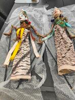2 Indonesische Wayang Poppen, Bali, Antiek en Kunst, Kunst | Niet-Westerse kunst, Ophalen of Verzenden