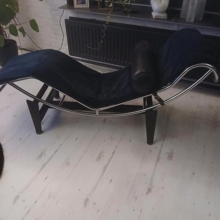 Verchroomde ligstoel, Huis en Inrichting, Banken | Sofa's en Chaises Longues, Eenpersoons, Minder dan 150 cm, 75 tot 100 cm, Metaal