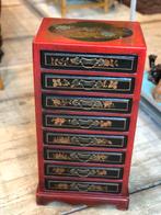 Vintage Chinees ladenkastje fourniturenkastje 8 lades vogels, Ophalen, Minder dan 50 cm, 5 laden of meer, Onbekend