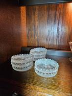6 mooie oude glazen onderzetters, Ophalen of Verzenden, Gebruikt, Overig