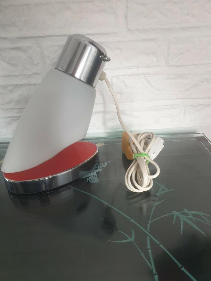 Vintage tafellamp Drupol, Huis en Inrichting, Lampen | Tafellampen, Zo goed als nieuw, Minder dan 50 cm, Glas, Ophalen of Verzenden