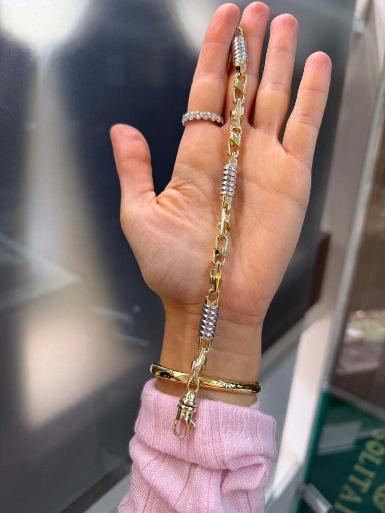 14KT Goud - 43.7 Gram - Armband - MONTE CARLO - Herenarmband, Ophalen, Nieuw, Goud