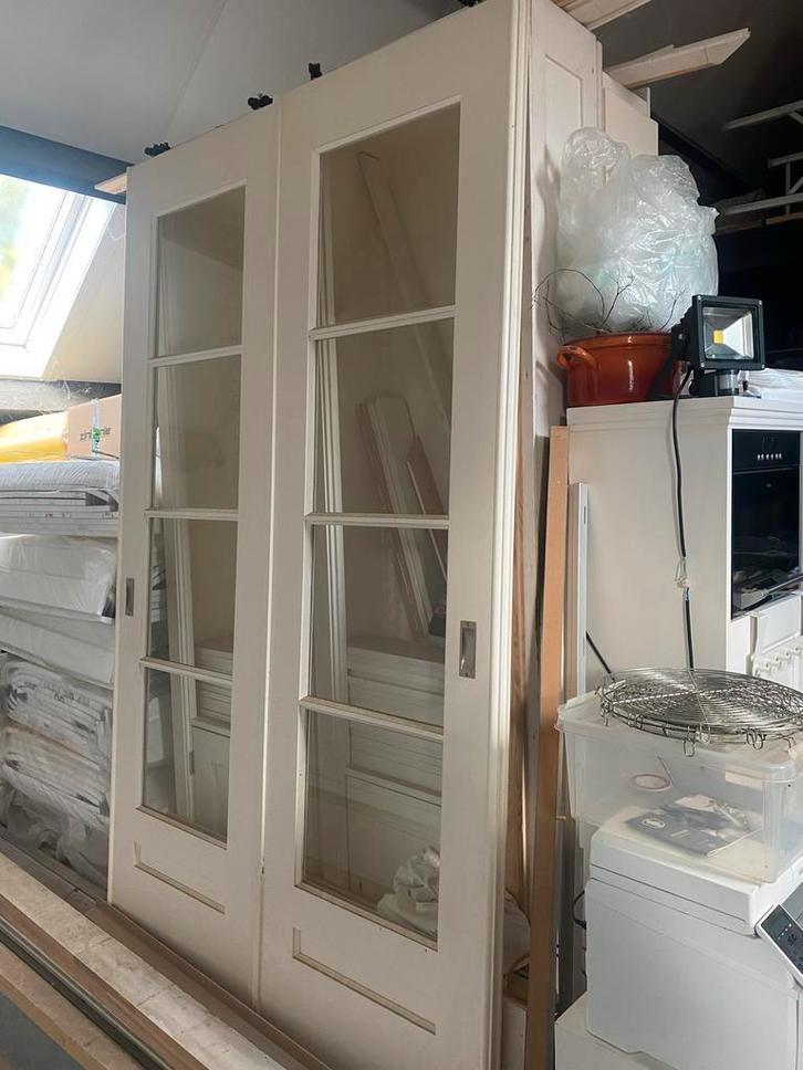 Conplete set ensuite deuren met kasten, Doe-het-zelf en Verbouw, Deuren en Horren, Gebruikt, Binnendeur, 215 cm of meer, Minder dan 80 cm