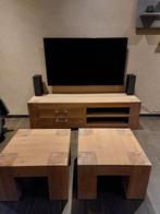 Blank eiken tv meubel, Huis en Inrichting, Ophalen, Zo goed als nieuw, 25 tot 50 cm, Minder dan 100 cm