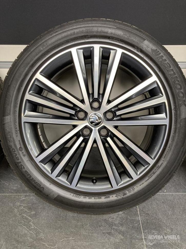 19” originele Skoda Kodiaq velgen + banden 5x112 565601025R, Auto-onderdelen, Banden en Velgen, Banden en Velgen, Zomerbanden