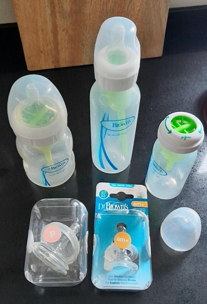DR BROWN flessen en spenen, Kinderen en Baby's, Babyvoeding en Toebehoren, Gebruikt, Overige typen, Ophalen