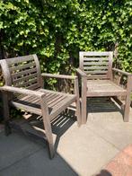 Tuinstoelen hout 4 stuks, Ophalen, Gebruikt, Hout