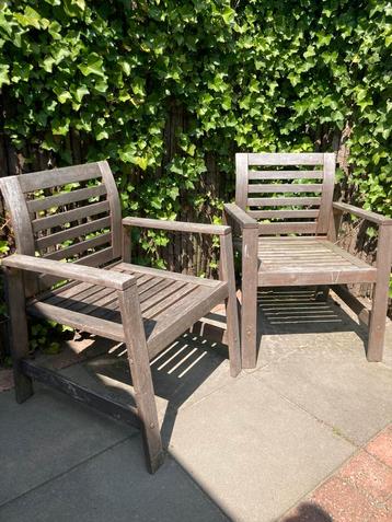 Tuinstoelen hout 4 stuks beschikbaar voor biedingen