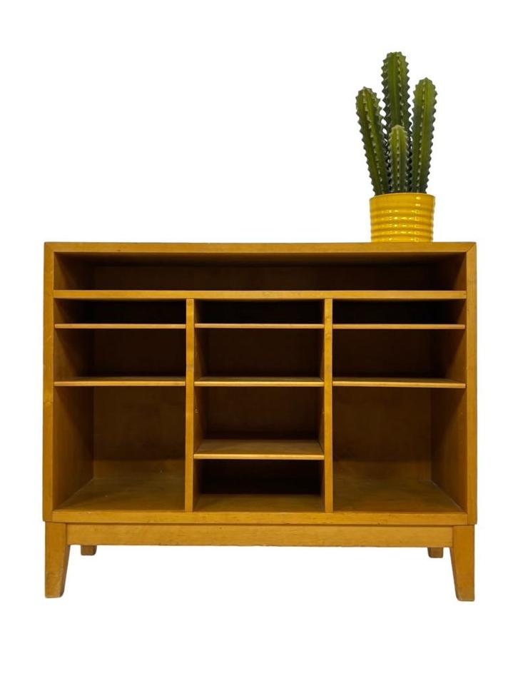Vintage kastje open kast in berken jaren 60 design, Antiek en Kunst, Antiek | Meubels | Kasten, Ophalen