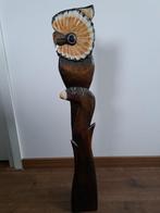 Houten uil, hoogte 80 cm, Antiek en Kunst, Kunst | Beelden en Houtsnijwerken, Ophalen