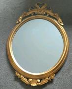 Spiegel, rococo stijl, jaren 1900, ovale lijst., Antiek en Kunst, Ophalen, Ovaal, 50 tot 100 cm, 100 tot 150 cm