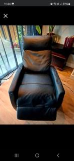 Relaxfauteuil zwart, Huis en Inrichting, Fauteuils, Ophalen of Verzenden, Gebruikt
