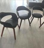 3 stoelen - Costa walnoot Kare design, Huis en Inrichting, Stoelen, Ophalen of Verzenden, Gebruikt, Zwart