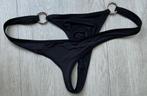 String met ringetjes, zwart maat M, gay / hetero, Ophalen of Verzenden, Zwart, Slip