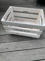 Stevig kratje white wash op wieltjes., Ophalen, Minder dan 50 cm, 50 tot 100 cm, Zo goed als nieuw