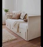 Hemnes Bedbank 1 naar 2 persoons logeerbed, Huis en Inrichting, Slaapkamer | Slaapbanken, Ophalen, Gebruikt, Tweepersoons