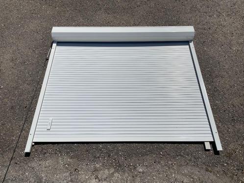 Wit elektrisch rolluik 222 cm breed x 190 cm hoog, Doe-het-zelf en Verbouw, Rolluiken, Gebruikt, 150 tot 200 cm, 200 cm of meer