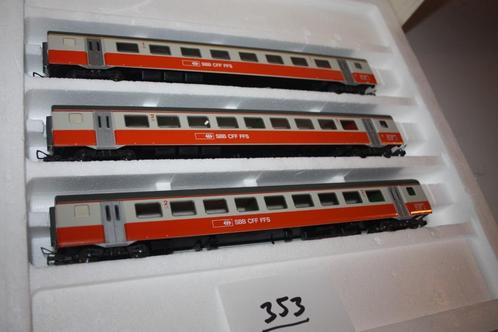 (353) Liliput set 883: drie SBB rijtuigen, Hobby en Vrije tijd, Modeltreinen | H0, Gebruikt, Wagon, Gelijkstroom, Liliput, Analoog