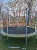Trampoline 4,20 meter met rand en veiligheidsnet, Ophalen of Verzenden, Zo goed als nieuw