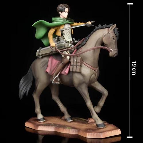 Levi ( attack on titan ) op paard, Verzamelen, Beelden en Beeldjes, Nieuw, Ophalen of Verzenden
