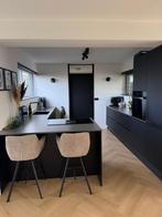 Complete mat zwarte keuken massief composiet werkblad, Huis en Inrichting, Keuken | Complete keukens, Ophalen, Zwart, Overige typen