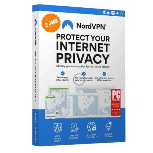 NordVPN snelste VPN-provider 2 jaar licentie, Computers en Software, Antivirus- en Beveiligingssoftware, Nieuw, MacOS, Windows