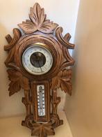 Antieke Houten Barometer met Thermometer, Ophalen of Verzenden