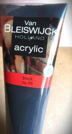 Verf~Van Bleiswijck~Tube 250 gram~zwart nr 99, Ophalen of Verzenden, Zo goed als nieuw, Acrylverf