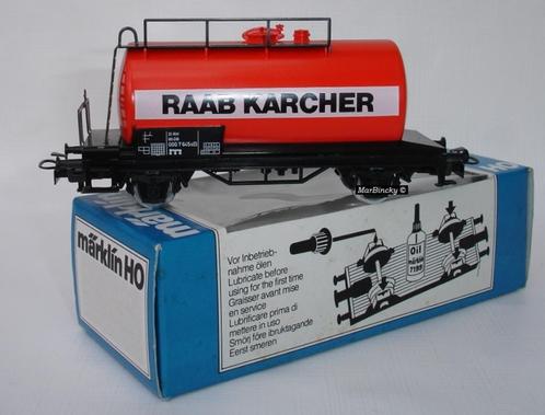 Märklin 4440 Raab Karcher Rood Ketelwagen !, Hobby en Vrije tijd, Modeltreinen | H0, Zo goed als nieuw, Wagon, Gelijkstroom of Wisselstroom