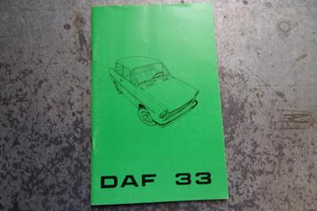 DAF 33 instructieboekje beschikbaar voor biedingen
