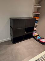 Ikea TV Meubel 3x2 - Zwartbruin, Overige materialen, Gebruikt, 100 tot 150 cm, Ophalen of Verzenden