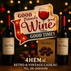 Metalen Retro Vintage Borden met Verlichting - Mancave Decor, Ophalen of Verzenden, Nieuw