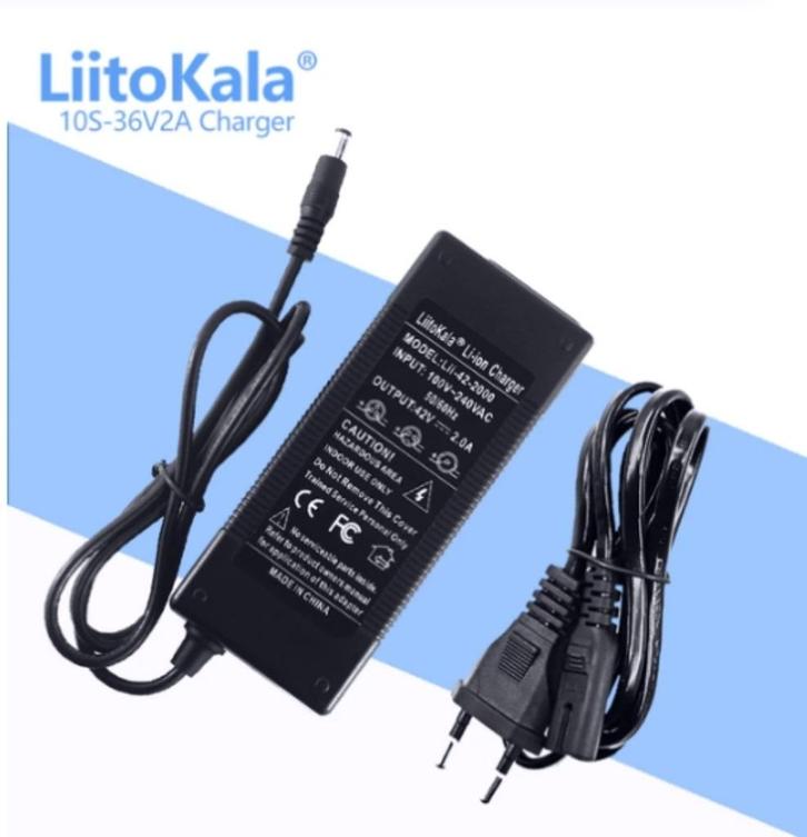 Liitokala 10S 36V2A Lader voor Lithium acculader voor 25.2V, Audio, Tv en Foto, Opladers, Nieuw, Ophalen of Verzenden