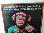 Reclame advertentie Fuji Fujica aap in puzzelvorm + lijst , Ophalen, Gebruikt, Reclamebord