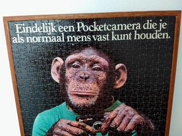 Reclame advertentie Fuji Fujica aap in puzzelvorm + lijst   beschikbaar voor biedingen
