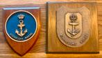 2 wapenschilden Koninklijke Marine, Verzamelen, Militaria | Algemeen, Ophalen of Verzenden, Marine, Nederland, Embleem of Badge