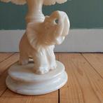 Lucky Vintage Albast vintage lamp met olifant, Huis en Inrichting, Lampen | Tafellampen, Ophalen, Overige materialen, Zo goed als nieuw