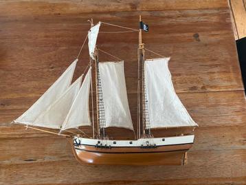Houten model piratenschip galjoen boot schip kanon beschikbaar voor biedingen