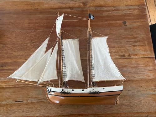 Houten model piratenschip galjoen boot schip kanon, Hobby en Vrije tijd, Modelbouw | Boten en Schepen, Overige merken, Ophalen of Verzenden