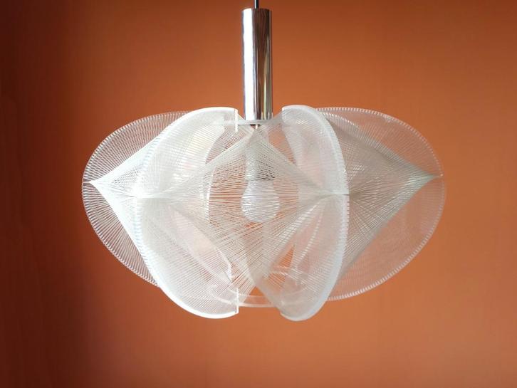 Retro vintage hanglamp Sompex, design Paul Secon 70s, Huis en Inrichting, Lampen | Hanglampen, Gebruikt, Minder dan 50 cm, Ophalen of Verzenden