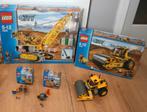 Diverse Lego City bouwplaats voertuigen: hijskraan en wals, Kinderen en Baby's, Speelgoed | Duplo en Lego, Ophalen of Verzenden
