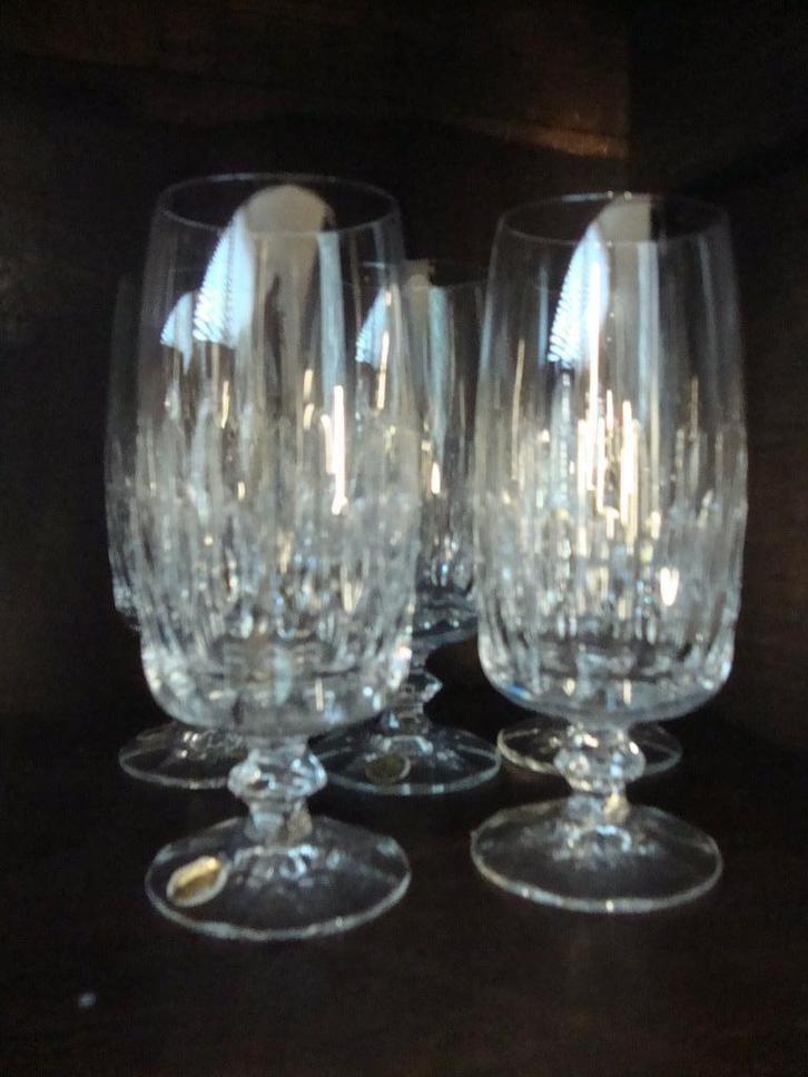5 kristal bierglazen waterglazen scott zwiesel bleikristall, Antiek en Kunst, Antiek | Glas en Kristal, Ophalen of Verzenden