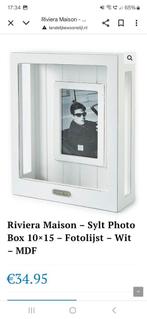 2 riviera maison fotolijsten wit, Minder dan 50 cm, Ophalen of Verzenden, Zo goed als nieuw, Minder dan 50 cm