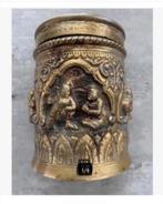 Antiek koperen bus, Oosters, mooi gedecoreerd, vele doelen, Antiek en Kunst, Antiek | Koper en Brons, Ophalen of Verzenden