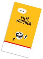 6x Pathe voucher - 7,50 per stuk, Drie personen of meer, Vrijkaartje alle films